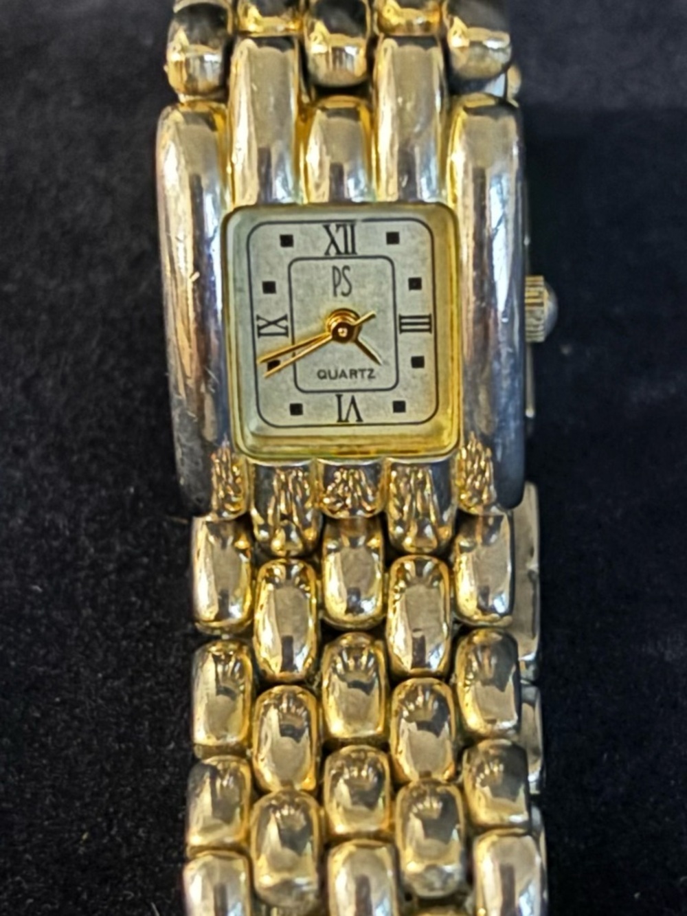 PS Gold-Tone Quartz Bracelet Watch with Roman Numerals